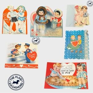 Vintage Valentine Card Set